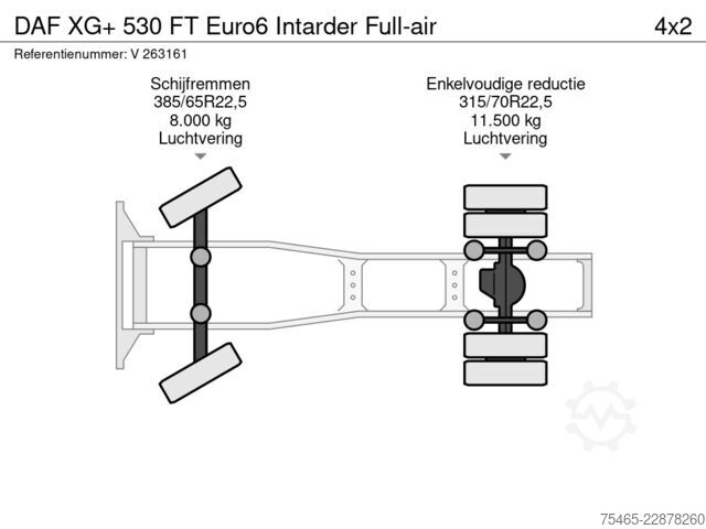 Standard-SZM DAF XG+ 530 FT Intarder Full-air