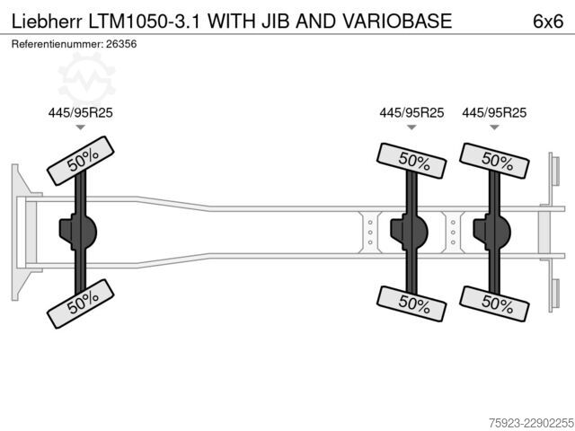  Liebherr LTM1050-3.1 WITH JIB AND VARIOBASE
