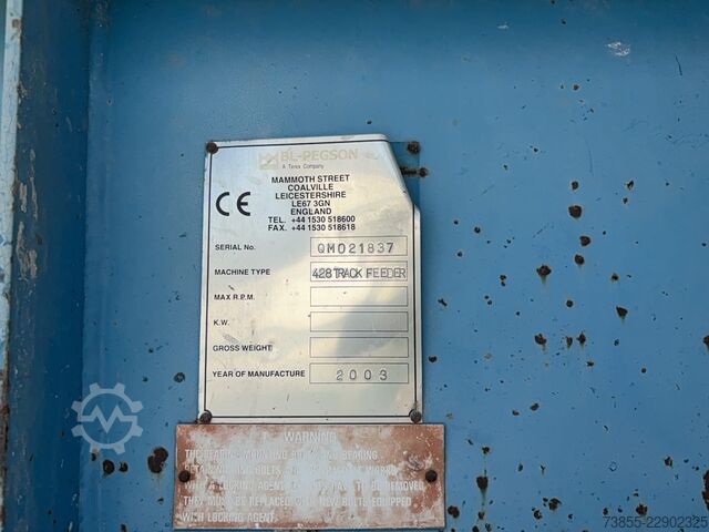  Terex Pegson 428 Track Feeder Impact