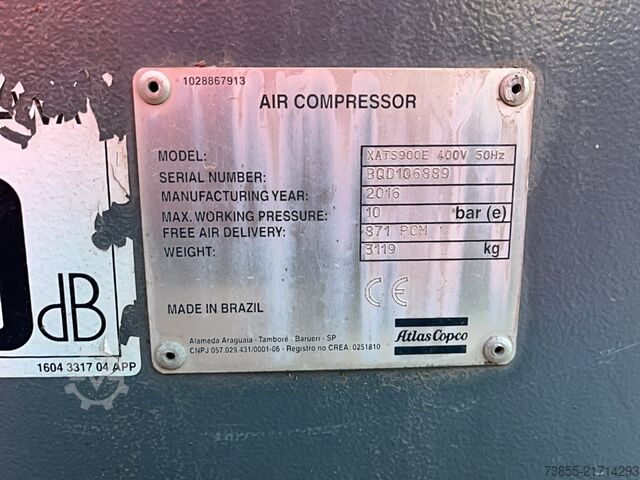 Kompresor za vazduh Atlas Copco XATS 900E
