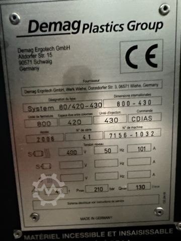 Vstřikovací stroj Demag Ergotech System 80/420-430