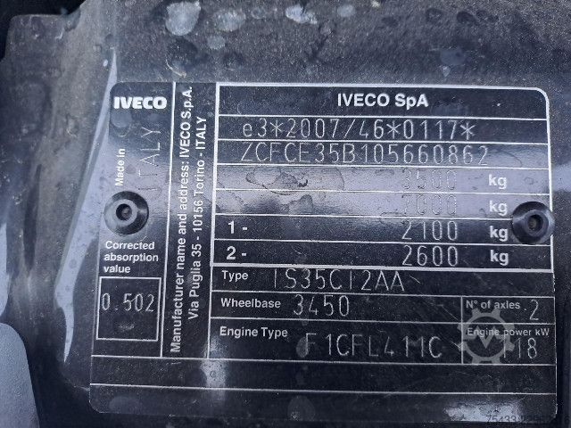 Aangepaste bestelwagen IVECO DAILY 35C16H3.0 ISOTERMICO/FRIGO