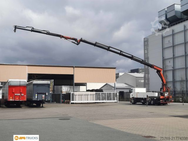 Flatbed truck SCANIA G 410 6X2*4 Faltkran PK 34002 JIB Funk Lenkachse
