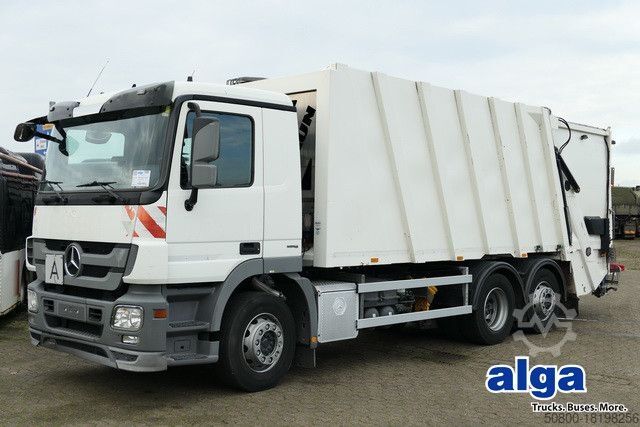 Vuilniswagen MERCEDES-BENZ 2532 L Actros 6x2, Faun, Variopress, Zöller, AC
