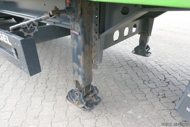 Nyitott ponyvás félpótkocsi KÖGEL S24-1, Edscha, LBW, Luft-Lift, Schiebeplane, TOP