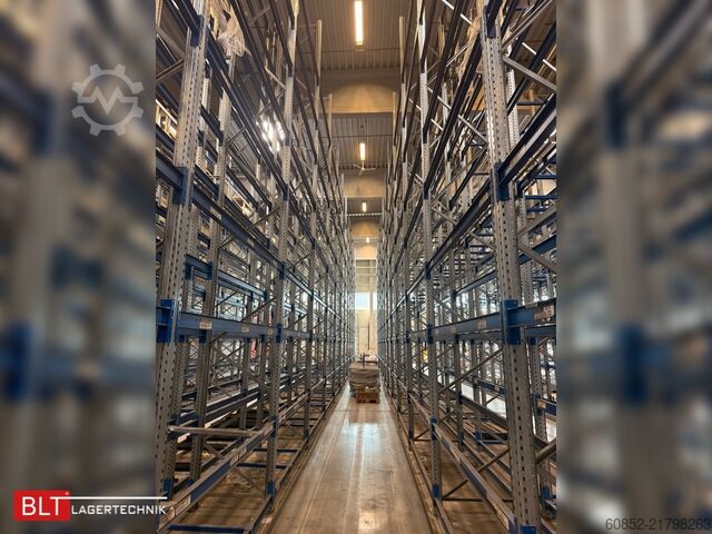 Zware stellingkast, industrieel rek, hoogbouwstelling SSI Schäfer PR600 – 101 lfm | Höhe 7,50 Boden + 4 Ebenen | Fachlast bis 3500 kg