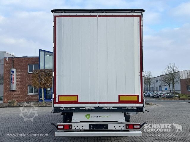 Öppen semitrailer med kapell Berger Curtainsider Coil
