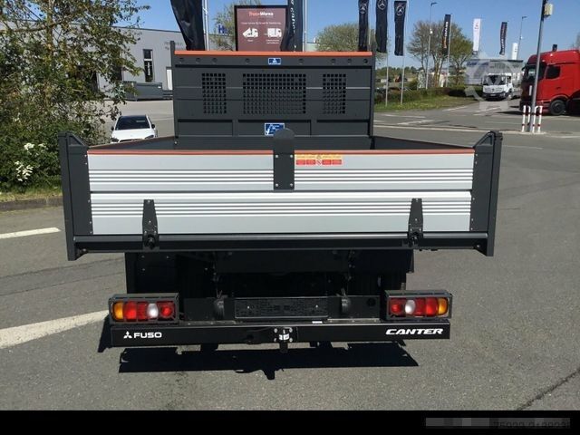 Fourgon benne basculante FUSO Canter 3C15 Hinterkipper mit Staubox AHK3,5/grau