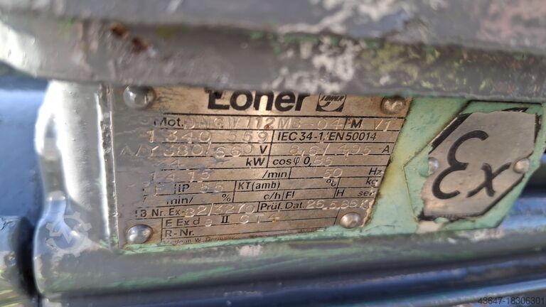 Szivattyú, csavaros szivattyú, Loher 4 kW Loher