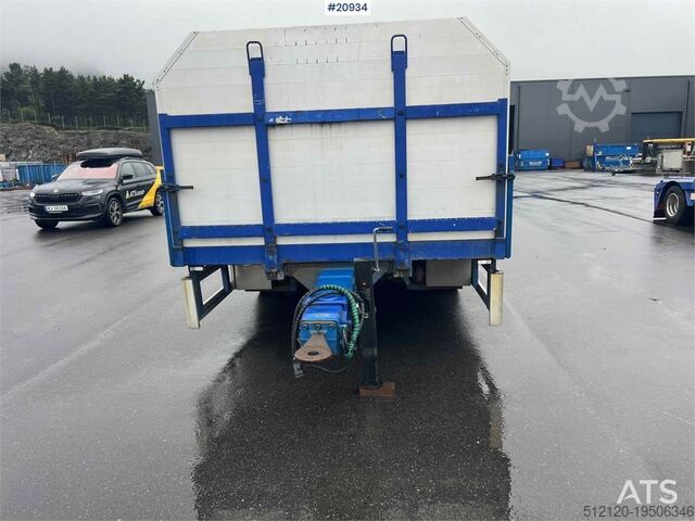 Platform aanhanger Konar 3 axle plank trailer w/ foldable side doors