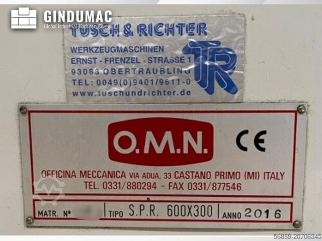 Rettificatrice per superfici O.M.N. SPR 600x300