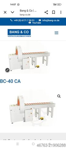 Horizontal stretch wrapper, orbital wrapper Bang & Co BC-40 CA
