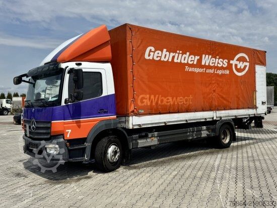 Tenteli düz yataklı kamyon MERCEDES-BENZ ATEGO  1224