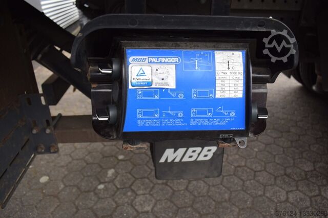 Gardinsided kassevogn mercedes-benz Atego 816 L Automatik*Ladebordwand*Tempomat