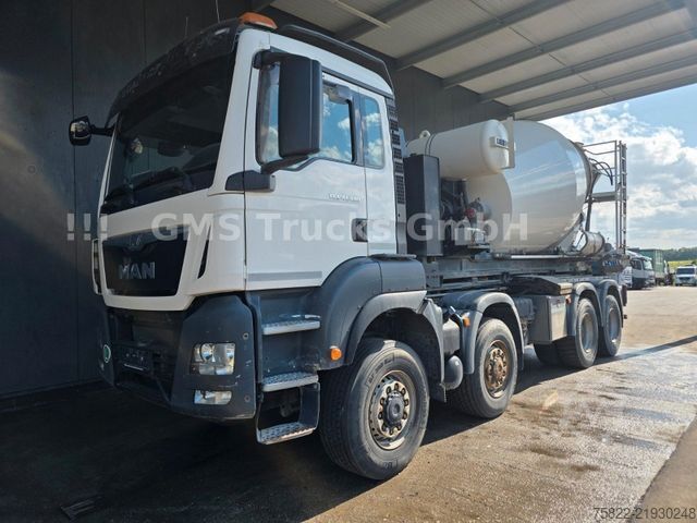 Φορτηγό γερανός roll-off MAN TGS 41.480 / 8X6 / Man+Ret / Abroller+Mixer