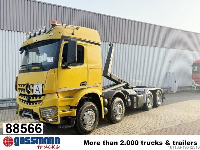 Camião porta-contentores de gancho Mercedes-Benz Arocs 3245 LK 8x4/4, Navi, Motorabtrieb, Meiller