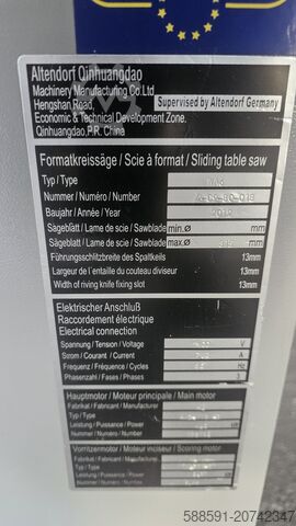 Pila s posuvným stolem Altendorf WA 6