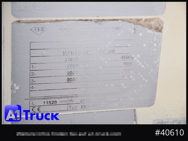 Naczepa silos FELDBINDER EUT 55,3, Futter Feed 7 Kammern 55m³, Lenkachse, Alufelgen,