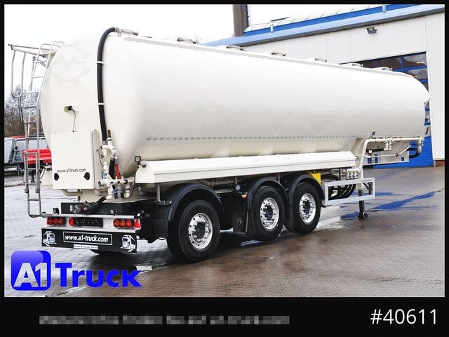 Naczepa silos FELDBINDER EUT 55,3, 7 Kammern Futter Feed, Lenkachse, Alufelgen,