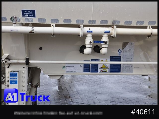 Naczepa silos FELDBINDER EUT 55,3, 7 Kammern Futter Feed, Lenkachse, Alufelgen,