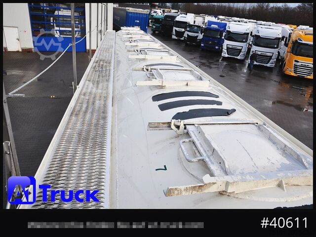 Naczepa silos FELDBINDER EUT 55,3, 7 Kammern Futter Feed, Lenkachse, Alufelgen,