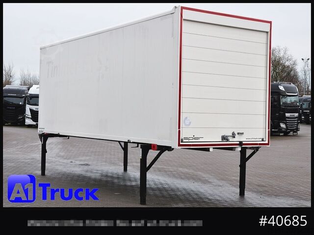 Udskifteligt lad med boksstruktur SPIER WB Koffer, 7,45, guter Zustand, verzinkt, Rolltor