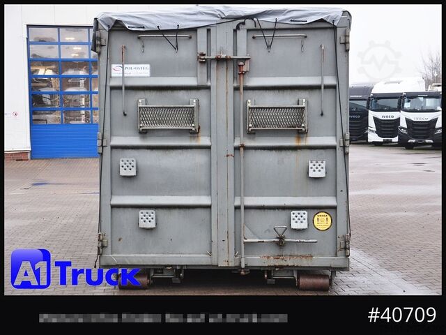 Κοντέινερ γάντζου POL OSTEG Abrollcontainer 47,5m³, Mulde, Dachplane, Portaltür