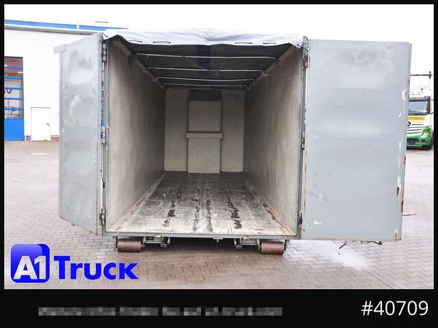 Κοντέινερ γάντζου POL OSTEG Abrollcontainer 47,5m³, Mulde, Dachplane, Portaltür