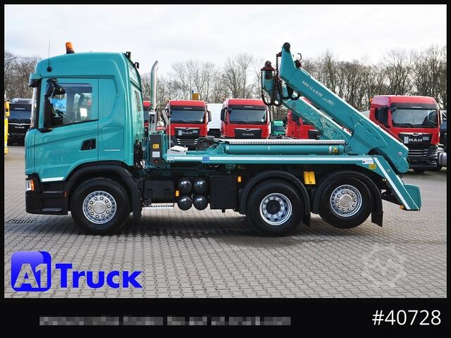 Tipbil SCANIA G410 Meiller AK 16 Funk Lenkachse