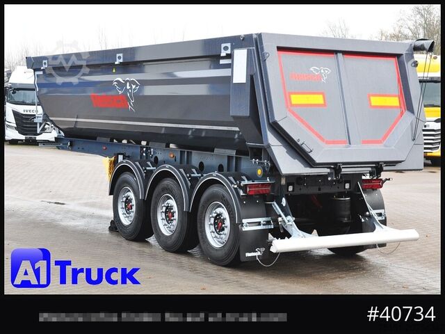 Kippers oplegger REISCH Steelpipe-R 25m³ NEU Stahl Lift SAF Hardox