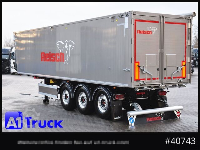 Kippers oplegger REISCH RHKS, Alu 50m³, NEU Kombitüren, Lift Alu, LED