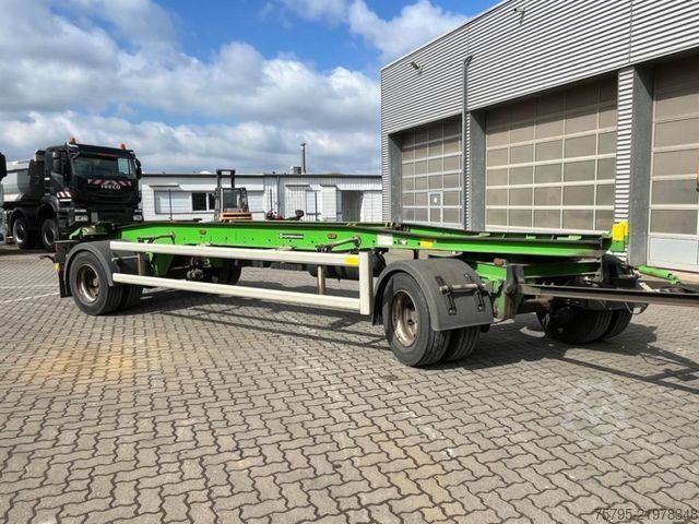 Remolque roll off HÜFFERMANN 2-achs Abrollanhänger HSA 18.70 Containeranhänge