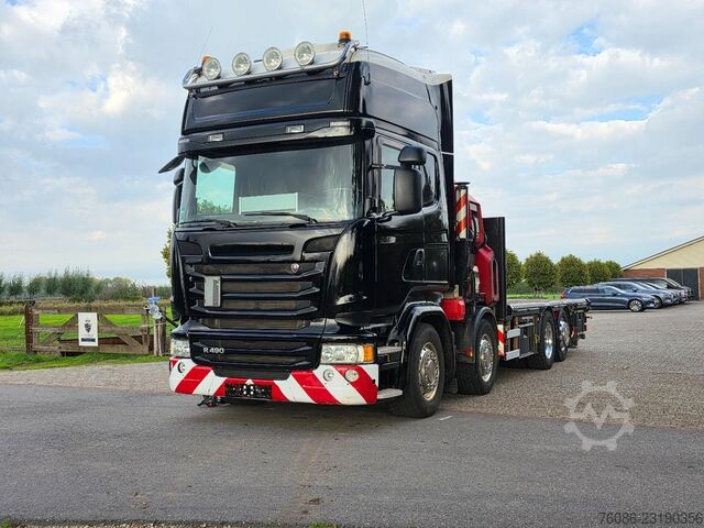 Scania R490 8x2 EURO6!! HIAB 85TM! AFSTANDSBEDIENING!!TOP!! DK1331 Scania R490 8x2 EURO6!! HIAB 85TM! AFSTANDSBEDIENING!!...