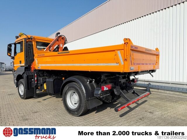 Camion benne MAN TGS 18.320 4x4 BL, Winterdienstausstattung, Kran