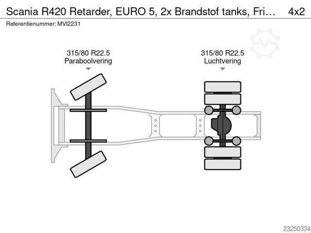Scania R420 con retardador, EURO 5, 2 depósitos de combustible, Frigo MVI2231 Scania R420 Retarder, EURO 5, 2x Brandstof tanks, Frigo