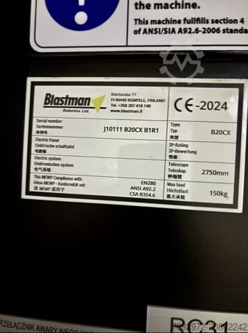 Robotisierte Strahlkabine Blastman B20CX Blastman B20CX