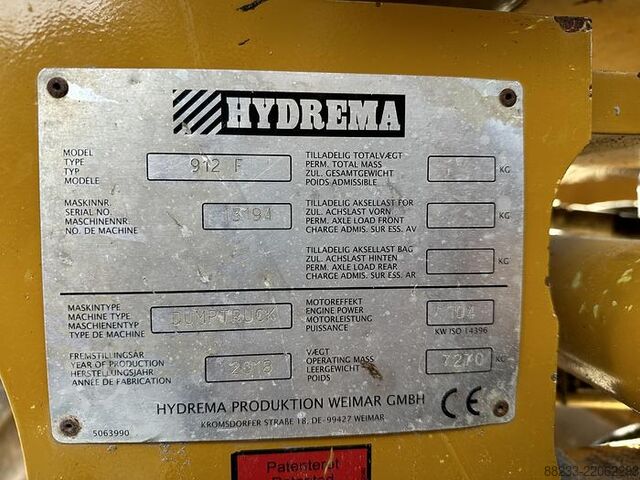 Sklápěč Hydrema 912F