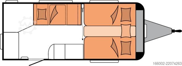Karavan HOBBY De Luxe 460 SL Auflastung 1.500 kg