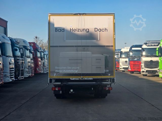 Plattewagen met zeil MERCEDES-BENZ ATEGO 818 * ACC * 1T LBW *