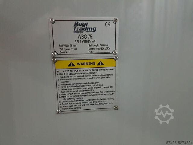 Bandschuurmachine Rogi WBG75