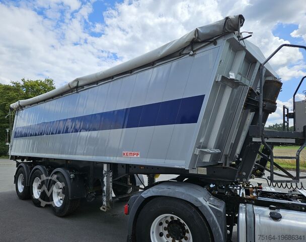 Üç yönlü damperli yarı römork KEMPF SKM 35/3 AK Alukastenmulde
