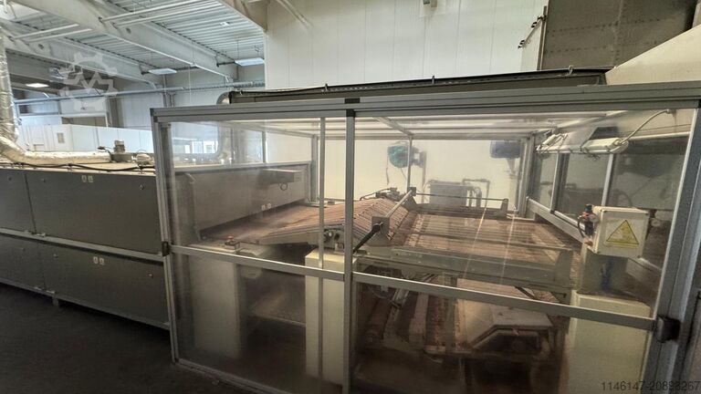 Installation de vernissage pour cuir / ligne de finition (topcoat) Barnini Leder Lackieranlage/Topcoat line leather