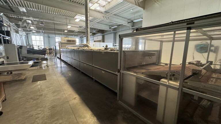 Installation de vernissage pour cuir / ligne de finition (topcoat) Barnini Leder Lackieranlage/Topcoat line leather