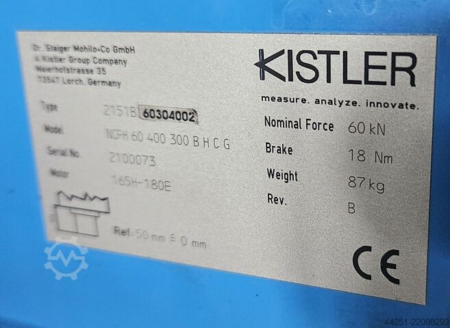 NC-Fügemodul mit Doppelstation/Spindel Dr. Staiger Mohilo+Co GmbH/Kistler Group NCFH 60 400 300 B H C G