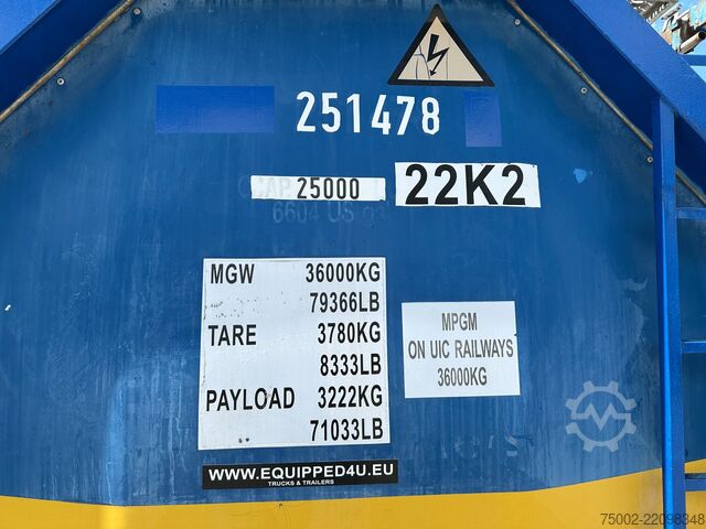 Tankcontainer Welfit Oddy 20FT ISO / 24.900L / 1-COMP  / T11 / 22K2 /  AD...