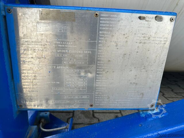 Tankcontainer Welfit Oddy 20FT ISO / 24.900L / 1-COMP  / T11 / 22K2 /  AD...