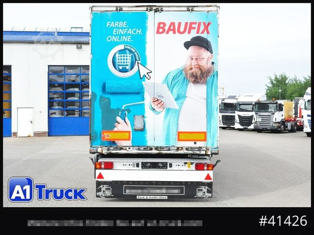 Semi-remorque fourgon KRONE SDK 27, Koffer, Lager, Container, Hühnerstall, isoliert