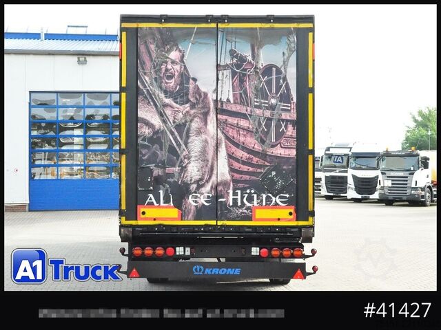 Semi-remorque fourgon KRONE SDK 27, Koffer, Lager, Container, Hühnerstall, Doppelstock