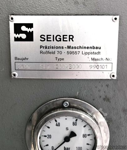 Tornio pesante Seiger SLZ 1200 x 3000 con controllo cicli Siemens Seiger SLZ 1200 x 3000
