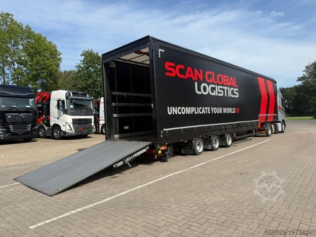 Dieplader oplegger Wiese 3-Achs Gabestaplertransporter Mega LBW